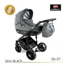 Adbor Ottis Black Art.Ob-07 Universālie bērnu 3 vienā ratiņi