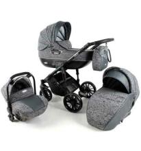 Adbor Ottis Black Art.Ob-07 Universālie bērnu 3 vienā ratiņi