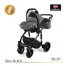 Adbor Ottis Black Art.Ob-07 Universālie bērnu 3 vienā ratiņi
