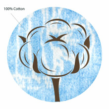 Organic Cotton Art.140658 Blue Puuvillane tekk, orgaaniline, 90х140 sm