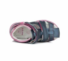 D.D.Step (DDStep) Art.AC64-762AM Pink  Экстра комфортные сандалики для девочки со световыми эффектами (25-30)