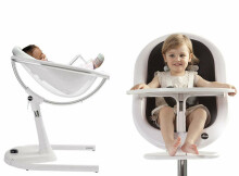 Mima Moon 2G High Chair Art.H104RH-CL White Bērnu barošanas krēsliņš(Izcila kvalitāte)