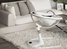Mima Moon Art.H104RH-CL-W-SH101-SW White/Snow White Bērnu barošanas krēsliņš ar ieliktņi 2in1