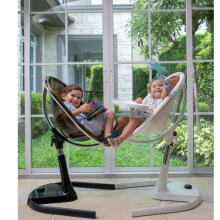 Mima Moon Art.H104RH-BL-W-SH101-BB Black/Black Детский стульчик для кормления 2in1