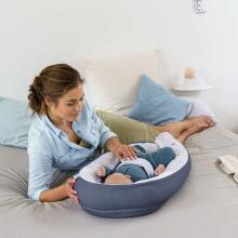 Doomoo Baby Cocoon Art. CO10 Blue Grey Moon Гнездышко – кокон для новорожденных Babynest
