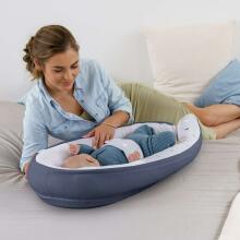 Doomoo Baby Cocoon Art. CO10 Blue Grey Moon Гнездышко – кокон для новорожденных Babynest