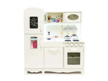 Ikonka Wooden Kitchen XXL Led Art.KX6491 Деревянная кухня с аксессуарами и световыми эффектами