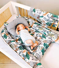 Baby Love Babynest Set  Art.140998 Animals Komplekts ligzdiņa - kokons,spilvens,plediņš