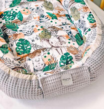 Baby Love Babynest Set  Art.140998 Animals Komplekts ligzdiņa - kokons,spilvens,plediņš
