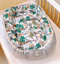 Baby Love Babynest Set  Art.140998 Animals Komplekts ligzdiņa - kokons,spilvens,plediņš