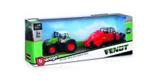 BBURAGO 10cm lauksaimniecības traktors ar piederumiem, asort., 18-31850
