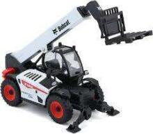 BBURAGO 1:48 teleskopiskais iekrāvējs Bobcat T40.180SLP ar palešu dakšu, 18-32087