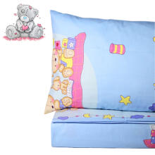 Kids Bed Sets Art.141147 Teddy Kokvilnas gultas veļas komplekts no 3 daļam