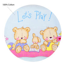 Kids Bed Sets Art.141147 Teddy Kokvilnas gultas veļas komplekts no 3 daļam
