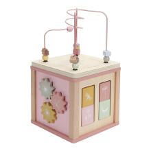 Little Dutch Activity Cube Art.7331 Fairy Garden Attīstošāis aktivitātes kubs loģiskai domāšanai