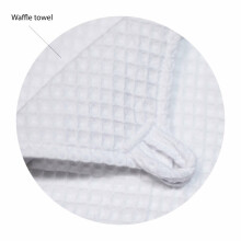 La Bebe™ NO Baby Towel  Art.141190 White Dvielis bērniem  no vafeļauduma 25x25cm (100% kokvilna)
