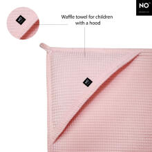La Bebe™ NO Baby Towel  Art.141193 Blush Вафельное полотенце  детское с капюшоном  75x75см