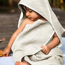 La Bebe™ NO Baby Towel  Art.141197 Indigo