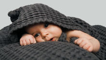 La Bebe™ NO Baby Towel  Art.141197 Indigo