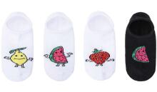 Be Snazzy Socks Art.ST-15 Bērnu kokvilnas zeķītes Baltas ar zemeni