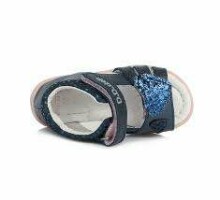 D.D.Step (DDStep) Art.AC048-297BM Navy  Экстра комфортные сандалики для девочки (26-30)