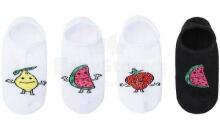 Be Snazzy Socks Art.ST-15 Bērnu kokvilnas zeķītes Baltas ar citronu