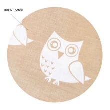UR Kids Bedding Art.141329 Owl Beige Bērnu virspalags no kokvilnas 140x100cm