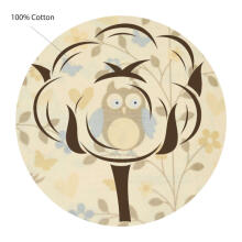 UR Kids Bedding Art.141359 Owl  Детский пододеяльник из 100% хлопка 120x100cm