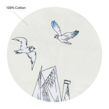 UR Kids Bedding Art.141387 Sea White Детский пододеяльник из 100% хлопка 140x100cm