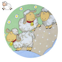 UR Kids Bedding Art.141391 Sheep Blue  Bērnu virspalags no kokvilnas 120x100cm