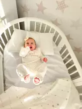 La Bebe™ Bed Kotto Olin 9 in 1 Art.141419 White   Apaļa koka daudzfunkcionāla gulta 9 vienā