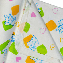 UR Kids Flannel  Art.141443 Elephant  Фланелевая пеленка для малышей 75x90 cm
