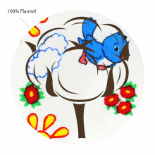 UR Kids Flannel  Art.141445 Birds White Фланелевая пеленка для малышей 75x90 cm