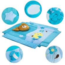 Zoogi Playmat Bear Art.40256 Blue  attīstošais paklājiņš ar mantiņam
