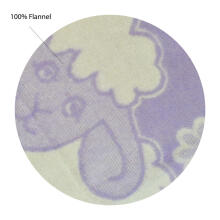 UR Kids Blanket Cotton Art.141501 Sheep Violet Dabīgas kokvilnas pleds/sega bērniem 75x100cm