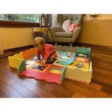 I-Toys Puzzle Art.A-3295  Bērnu daudzfunkcionālais grīdas paklājs puzle no 10 elementiem