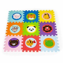 I-Toys Puzzle Art.A-3295  Bērnu daudzfunkcionālais grīdas paklājs puzle no 10 elementiem