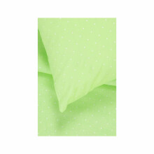 Kids Bedding Set Art.G02454 Polka Dots Green  Хлопковое постельное белье  из 3-х частей 100x140 (+5см)