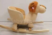 Lion Rocker Plush Animal Mīksts šūpuļzirdziņš ar muguriņas atbalstu (Šupuļzirgs)