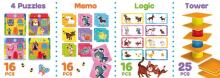 Carotina Baby Game 4 in 1 Art.79872 Развивающая игра 4 в 1
