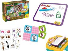 Lisciani Giochi Edugames Masha Art.89192  Attīstoša spēle 10 vienā numuru, krāsu, formu, loģika puzzles, atmiņas secību.