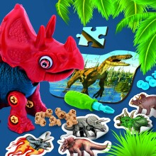 Lisciani Giochi  Genius Dino Art.92420 Dinozaurs-konstruktors+puzle