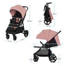 KinderKraft  Grande Plus Art.KSGRAN00PNK0000 Pink Pastaigu rati