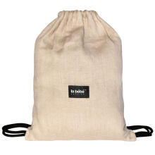 La bebe™ Nursing Sling Cotton Art.141915 Beige Слинг из хлопка с кольцами (для детей до 36 месяцев) + мешочек для хранения