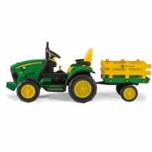 Peg Perego John Deere Ground Force 12V Art. IGOR0047 Bērnu elektro traktors ar piekabi