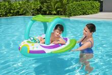 BESTWAY Space Splash bērnu laiva ar aizsardzību pret sauli, 1,07 m x 1,12 m, 34149
