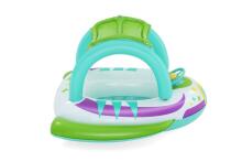BESTWAY Space Splash bērnu laiva ar aizsardzību pret sauli, 1,07 m x 1,12 m, 34149