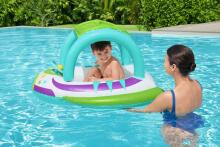 BESTWAY Space Splash bērnu laiva ar aizsardzību pret sauli, 1,07 m x 1,12 m, 34149