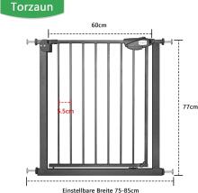 Naizy N Stop Safety Gate Art.142038 Black Ворота безопасности