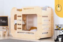 Adeko Furniture Mundo Art.142091  Bērnu gulta mājas formā no dabīgas priedes  160x70cm